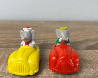Vintage Babar & Arthur Pull Back Cars Lot of 2 Arby’s 1992 De Brunhoff