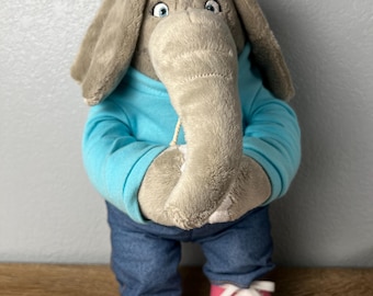 Sing Movie Meena Elephant Plush Hoodie Jeans Pink Shoes Stuffed Animal