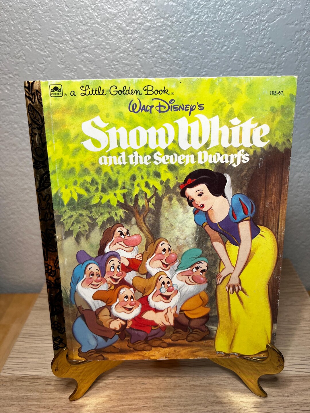 Vintage Walt Disney Snow White and the Seven Dwarfs Little Golden Book ...