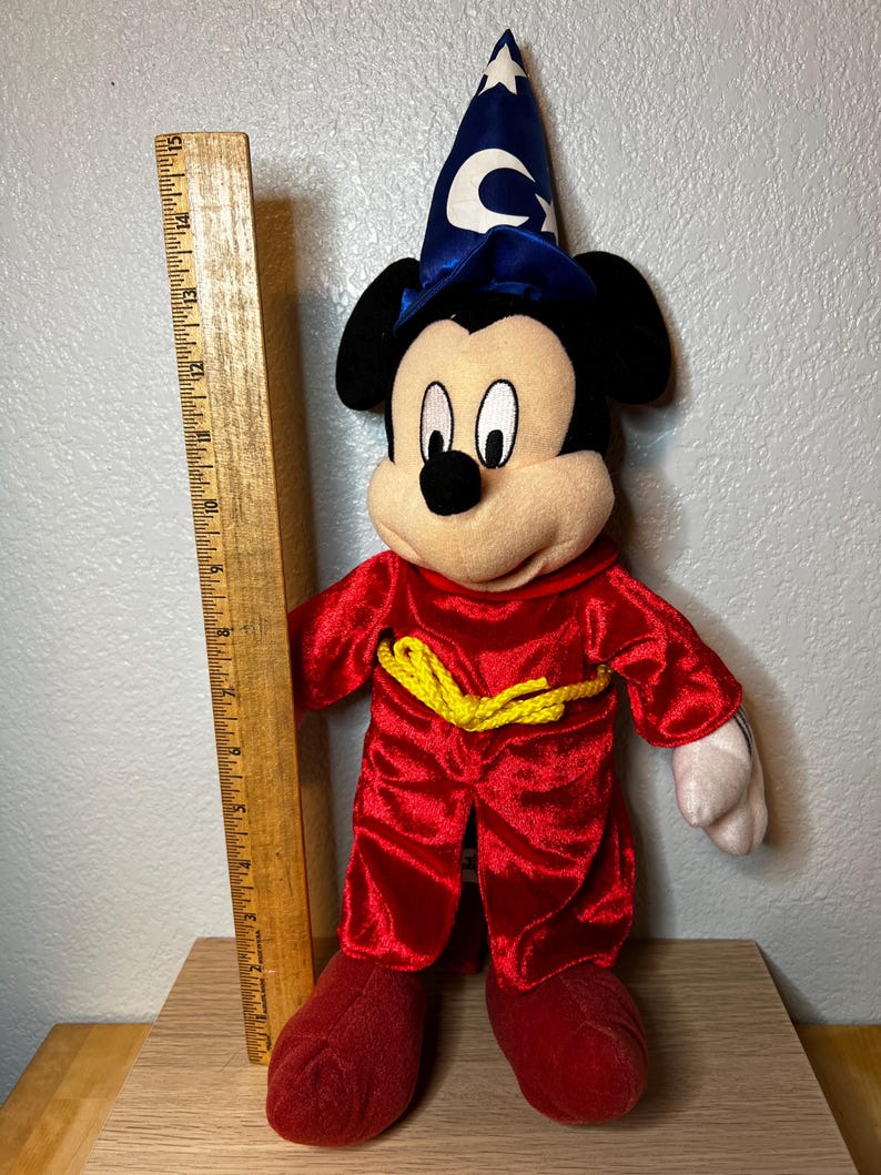 Disney Sorcerer Mickey Plush Fantasia Wizard Mickey Mouse Stuffed Animal Toy Factory Bild 9