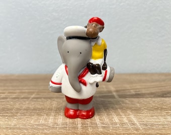 Vintage 1990 Arby’s Babar Figure Zephir Monkey PVC Rubber Toy