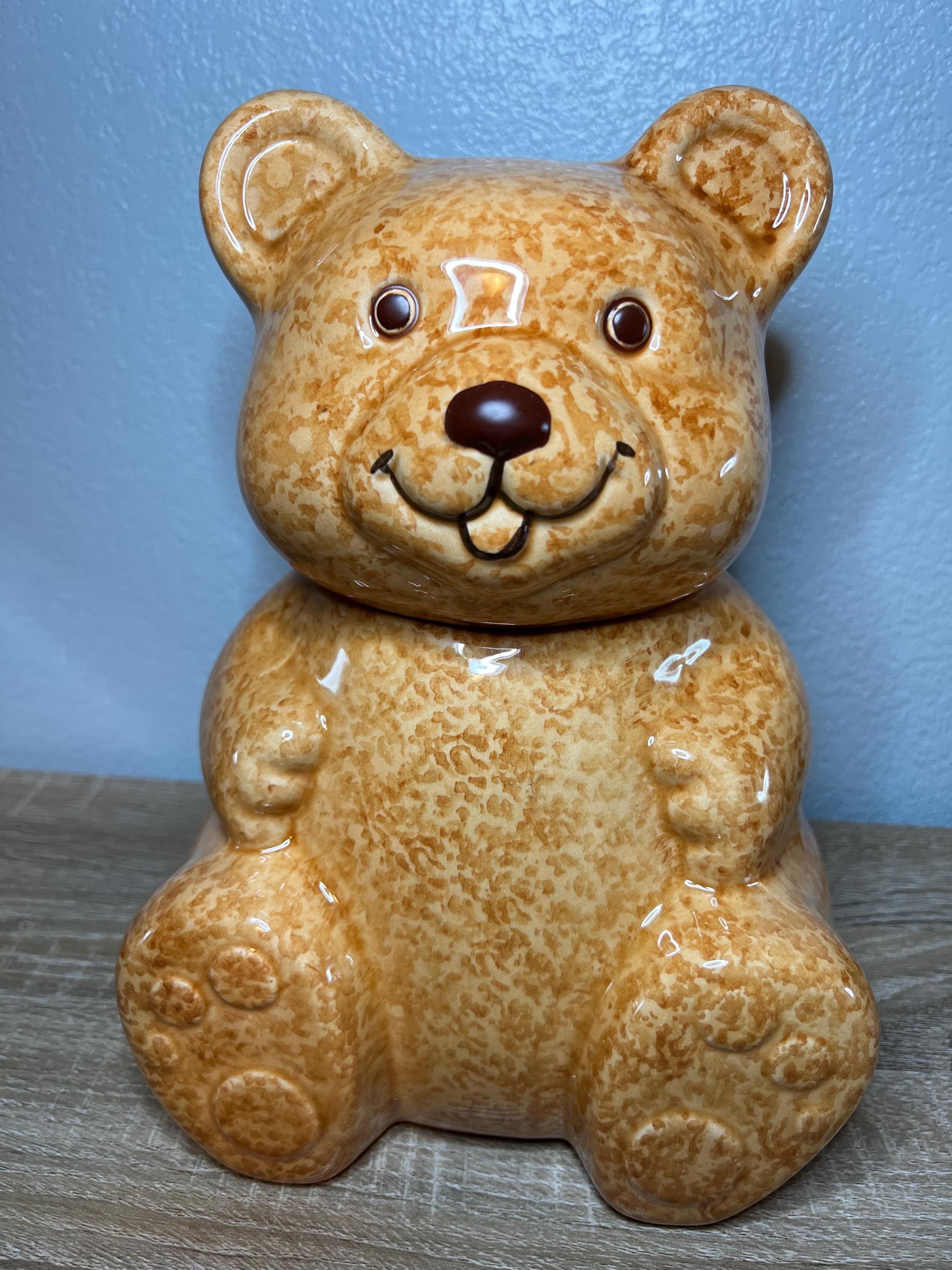 Teddy Bear Cookie Jar Vintage - Etsy