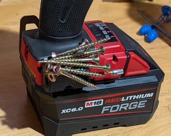 M18 Magnetic Bit Holder | Holds 2 Bits + Screws or More Bits | Gift for Dad