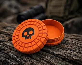 Pocket Storage Container, Tactical Screw Top Utility Capsule, EDC Gear Container. Gift for outdoor hunter dad