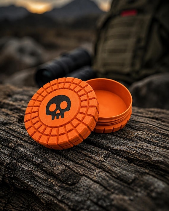 Pocket Storage Container, Tactical Screw Top Utility Capsule, EDC Gear Container. Gift for outdoor hunter dad