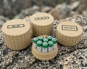 Battery Containers-Frag Pattern- Custom Colors