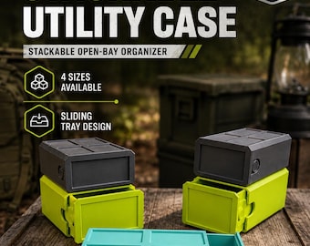 Universal Stackable Utility Storage Case / Box and Organizer– 4 Sizes