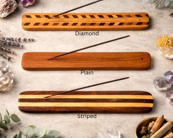 Wooden Incense Stick Holder Boat Burners 10"