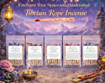 Tibetan Rope Incense - 5 Scents (FULL MOON Charged!)