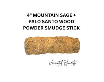 4" Mountain Sage + Palo Santo Wood Powder Smudge Stick