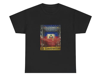 Under Construction | Haiti Emblem | Construction Machinery Graphic
