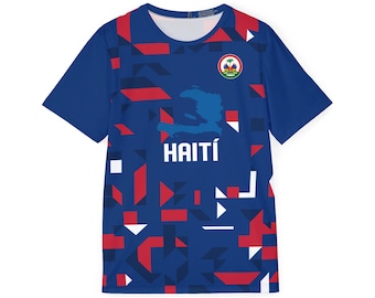 Haiti Flag Map Jersey Soccer Shirt | Number 11 All-Over Print