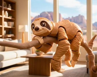 Poseable Sloth Desk Figurine