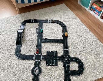 Toy Highway Entrance Road Set – City Expansion, Action Drivers