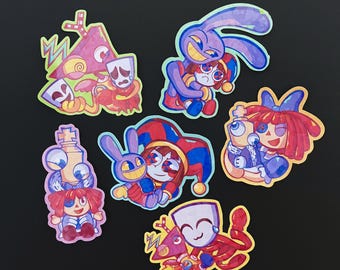 TADC-knuffelstickers | Stickers The Amazing Digital Circus