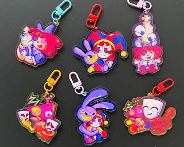 TADC Plushie Keychains | the Amazing Digital Circus Keychain - Etsy