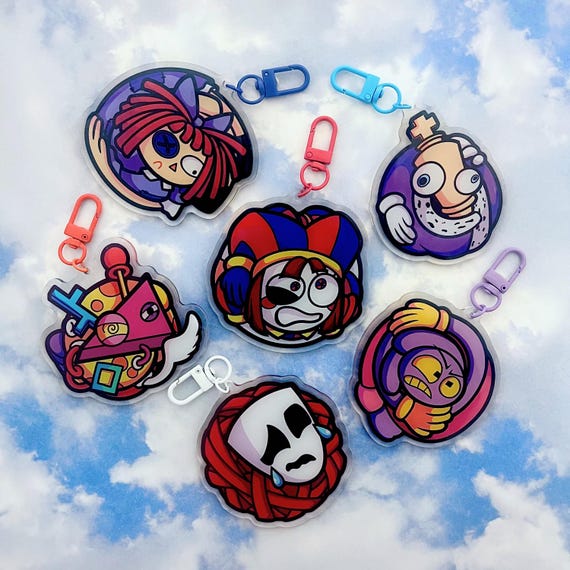 TADC Ball Keychains | the Amazing Digital Circus Keychains - Etsy