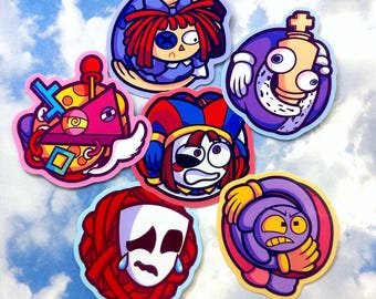 TADC Ball Stickers | The Amazing Digital Circus Stickers