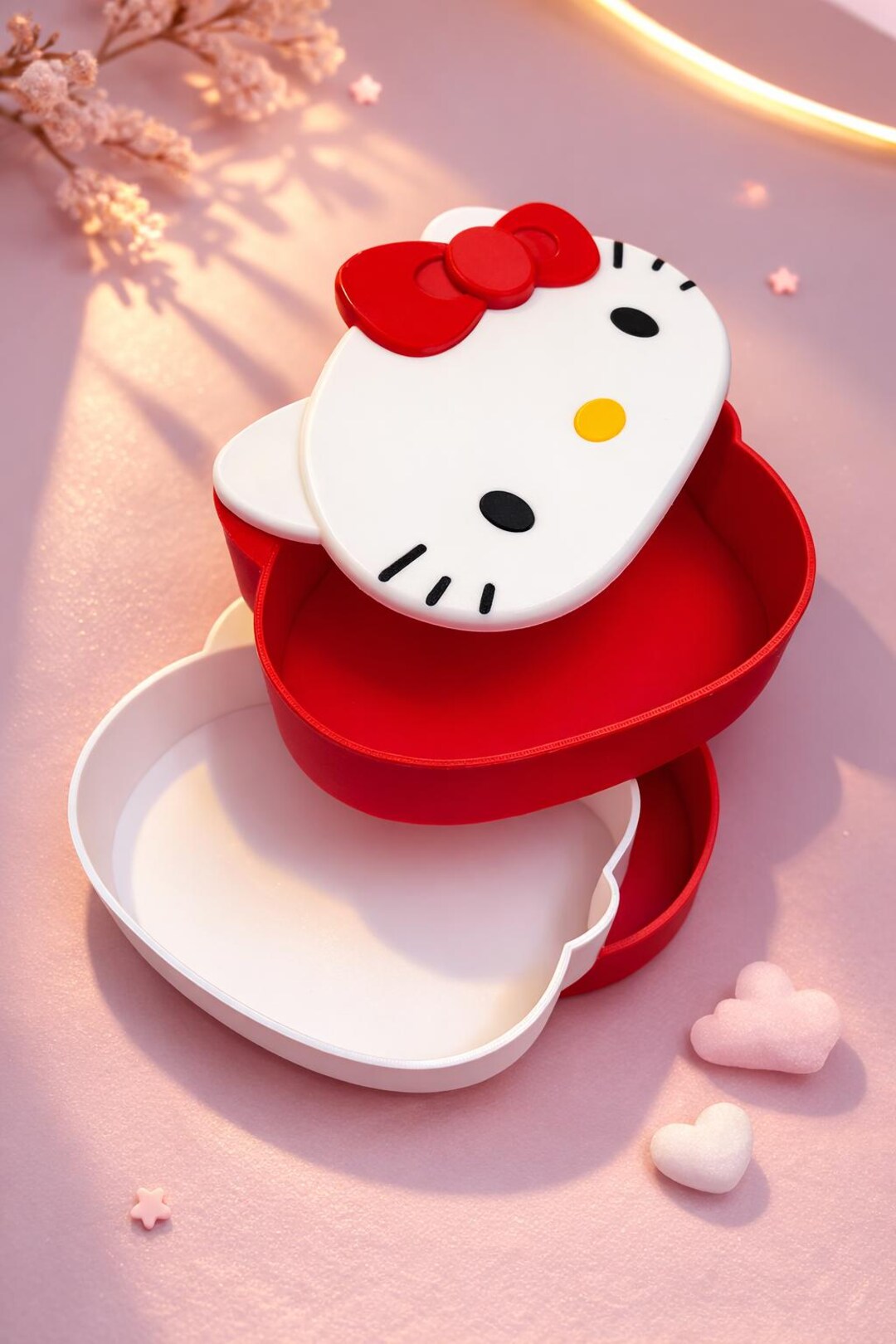 Hello Kitty Rotating Multi-layer Storage Box – 360 Swivel Organizer ...