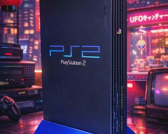 Soporte vertical para PlayStation 2: base de exhibición de juegos retro para consola PS2