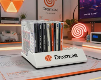 Uchwyt na gry Dreamcast | Pojemność 12 płyt | Organizer na gry Sega Dreamcast