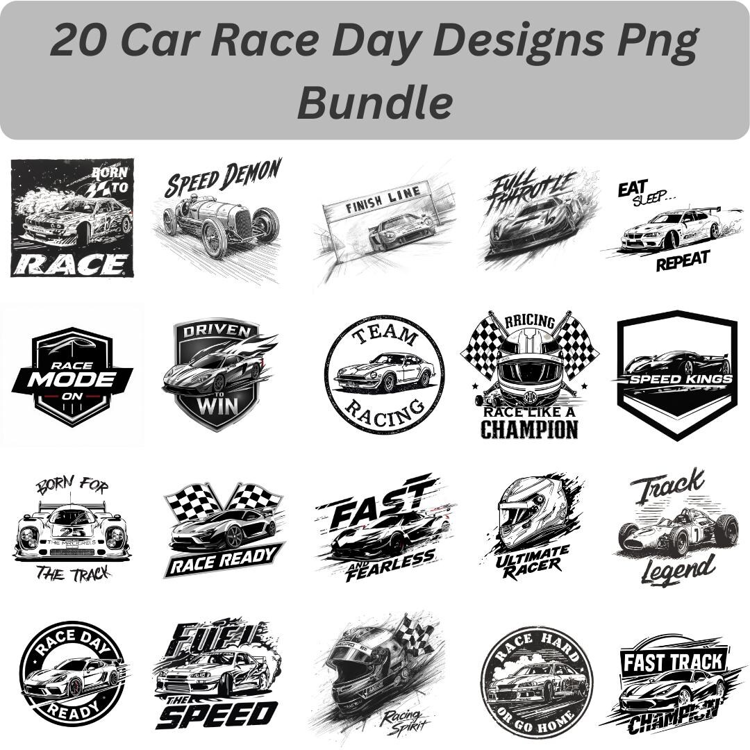 Today Racing Png File Race Day Car PNG Set | Motorsport Racing Clipart Bundle | High ...