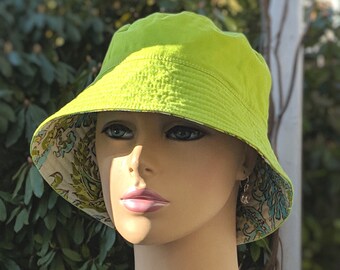 Women's Chemo Hat, SALE, Mini Sun Hat, Beach Hat 3" Brim, Made in the USA, See 3rd/4th Photos for Size Chart, Size: Small-Medium (Last One!)