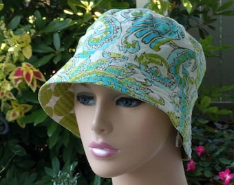 Cancer Hat Chemo Hat Bucket Hat Alopecia Hat Made in the USA. SMALL-MEDIUM