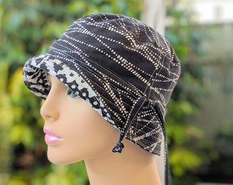 Made in the USA Chemo Caps Reversible Chemo Headwear Size: SMALL-MEDIUM Chemo Hats Available in all sizes. Just Ask!