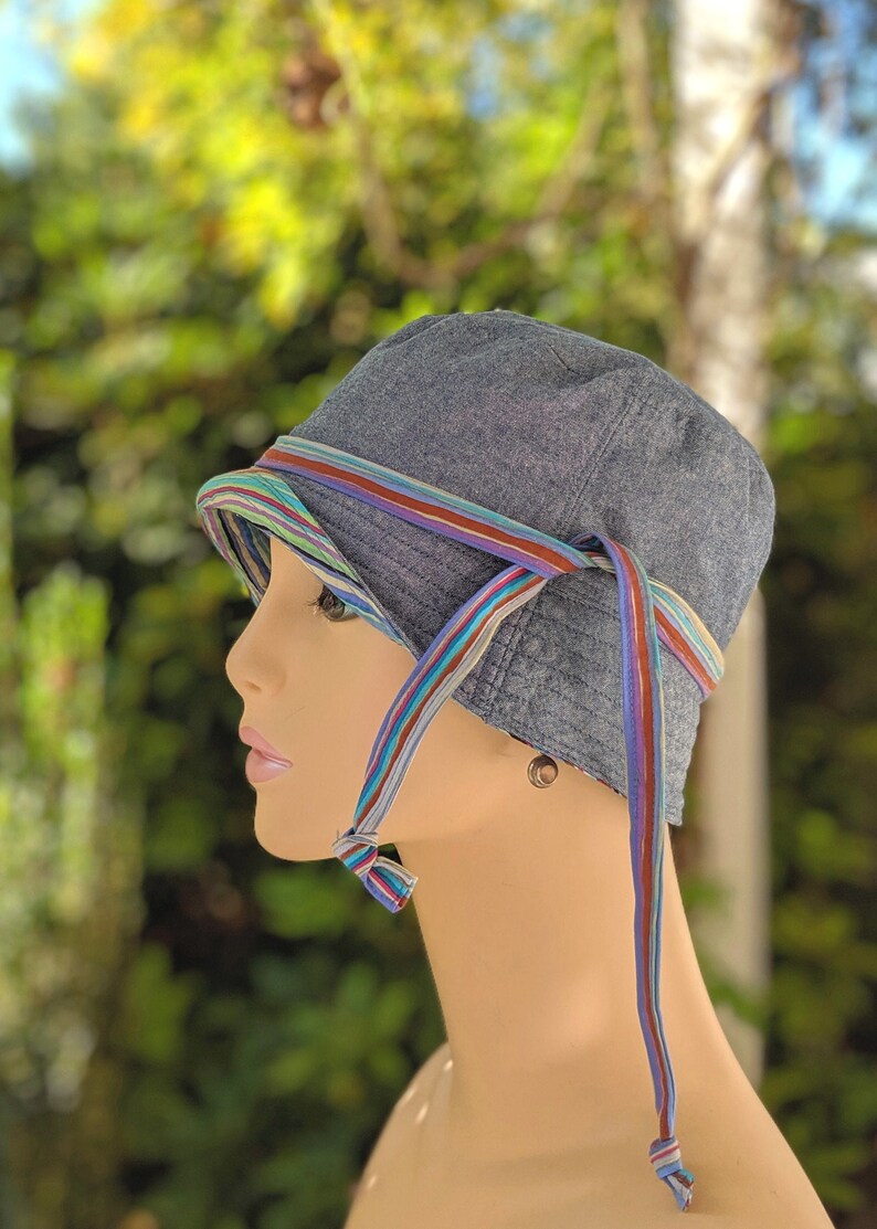 Made in the USA Chemo Caps Reversible Chemo Headwear Size: SMALL-MEDIUM Chemo Hats Available in all sizes. Just Ask!