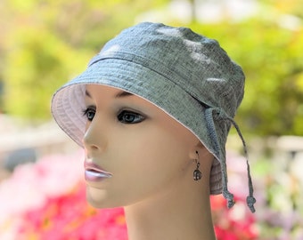 Women's Chemo Hats, Cancer Hat, Soft Light Weight Summer Hat, See Sizing info in 3rd/4th Photos, Handmade in the USA, Visit: hedART