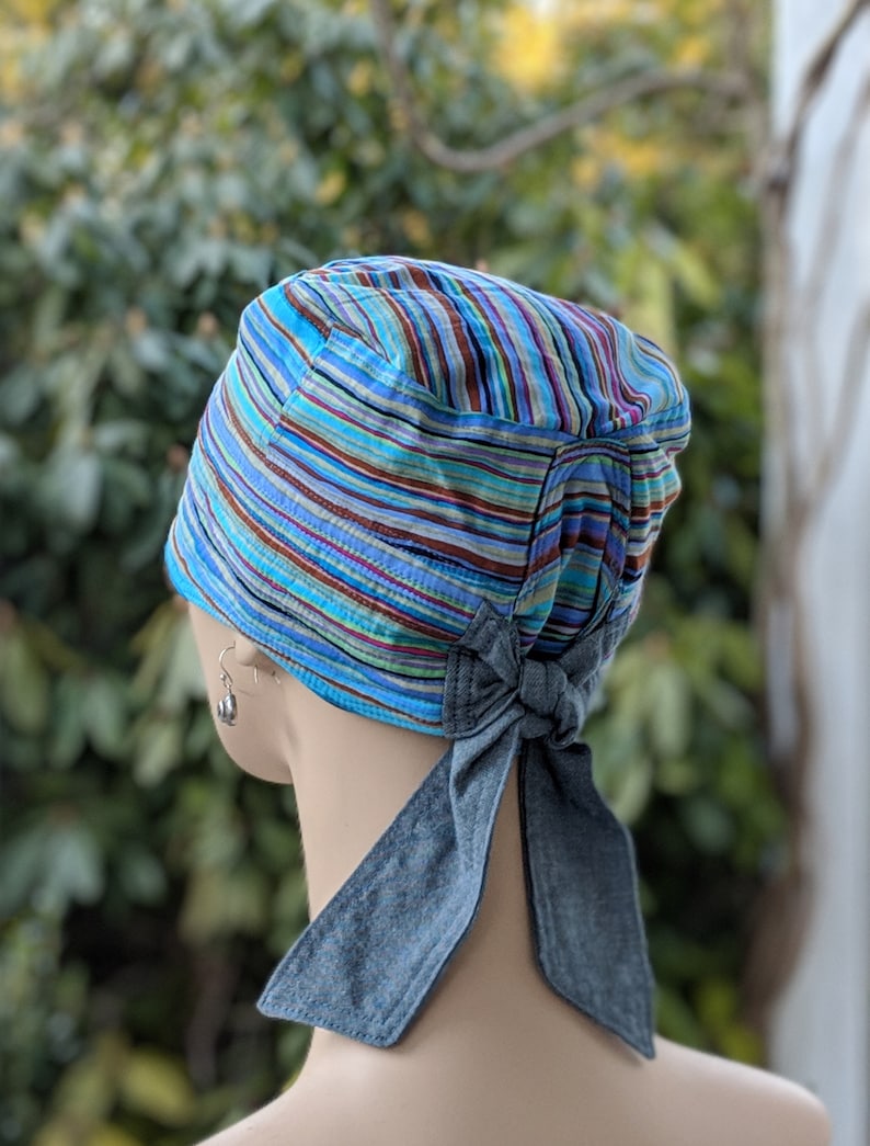 Available in Small, Medium and Large, Just Ask! Soft Chemo Headwear Made in the USA.MEDIUM Chemo Hat Reversible /& Adjustable