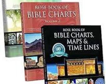Rose Book of Bible Charts, Maps, and Time Lines Include Volume 2 & 3 Part Version Only (Rose Publishing)