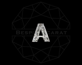 Alphabet A Cut Diamond | Lab Grown Diamond | Ethical-Sustainable