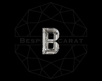 Alphabet B Cut Diamond | Lab Grown Diamond | Ethical-Sustainable