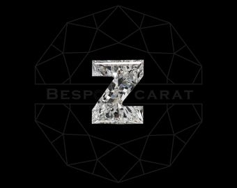 Alphabet Z Cut Diamond | Lab Grown Diamond | Ethical-Sustainable