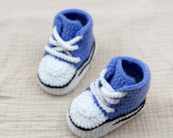 Botines de bebé de ganchillo hechos a mano - Botines para recién nacidos, calcetines suaves para gatear en interiores