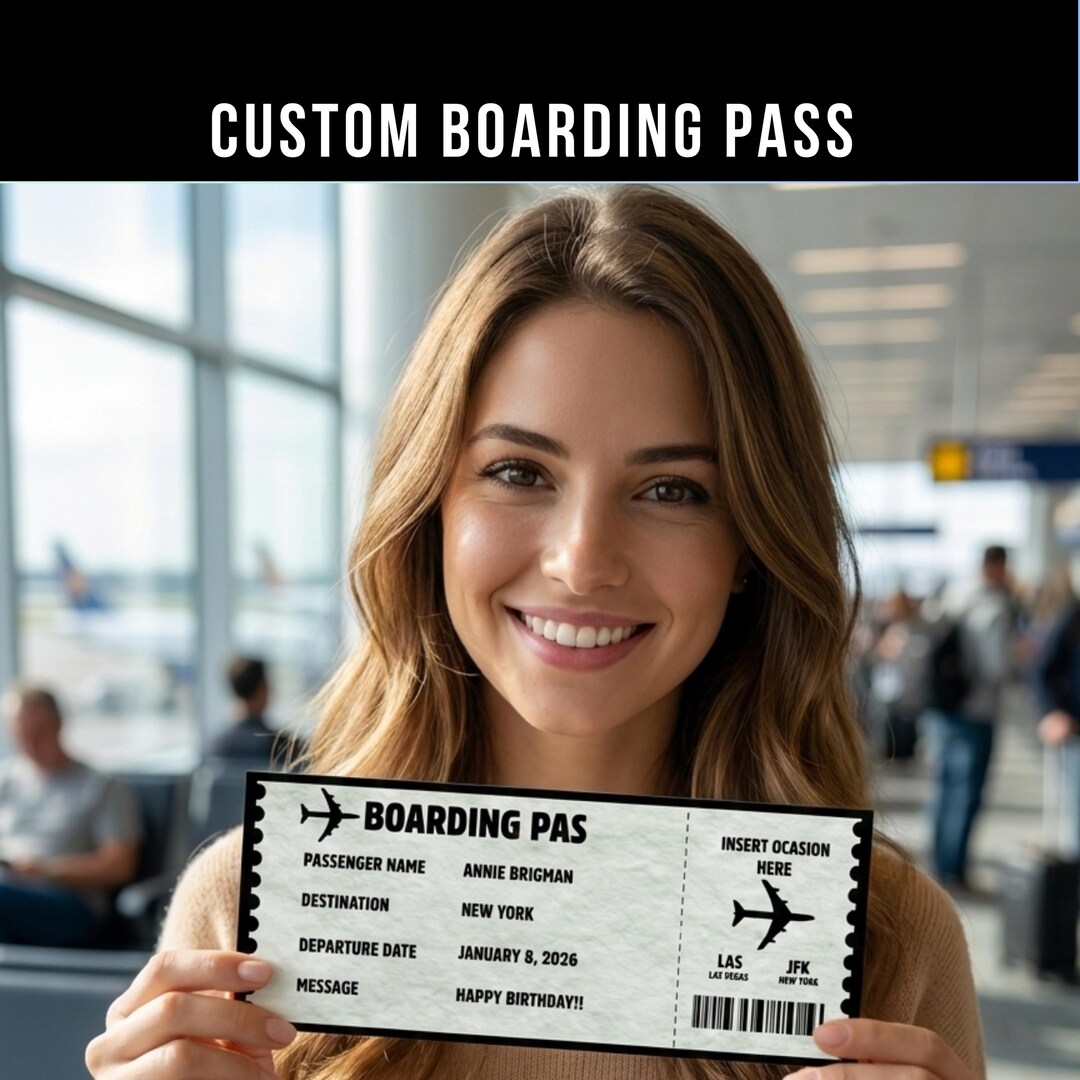 Editable Surprise Trip Boarding Pass Template (digital Download) - Etsy ...