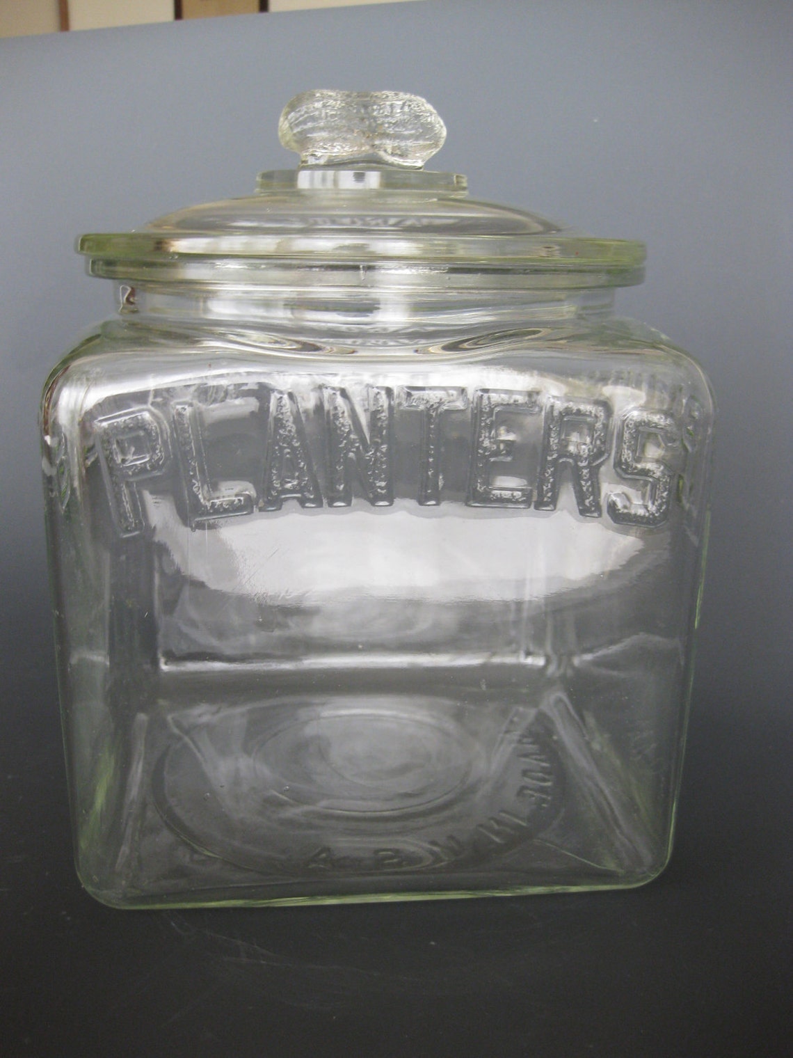 Planters Peanuts Store Display Jar Glass Made in USA Etsy