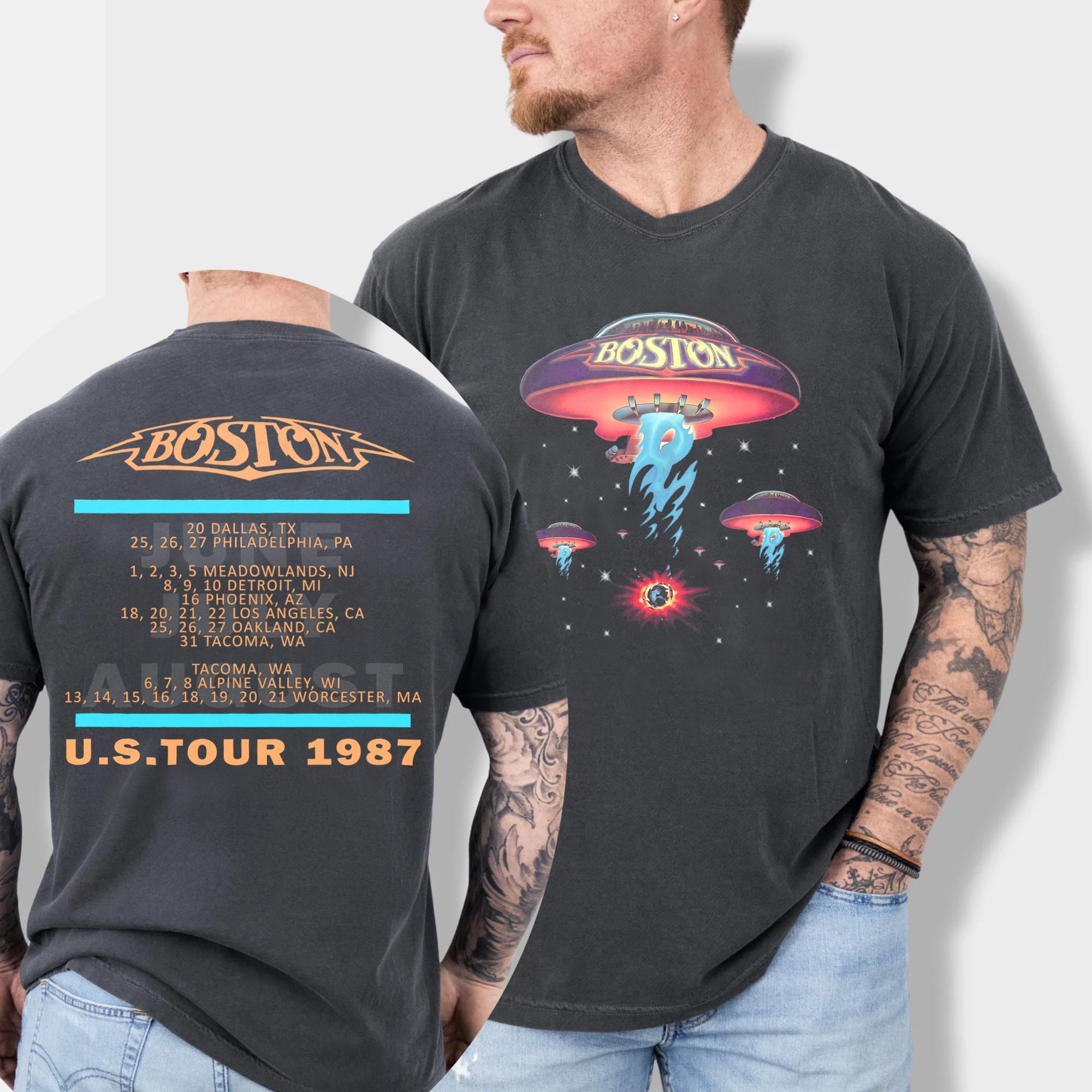 Boston 1987 Tour Tshirt - Etsy