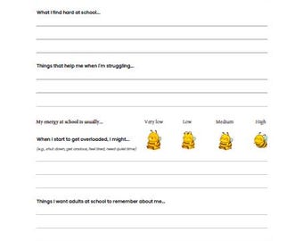 神経発達障害および低エネルギー学生向けプランナー 1学期学校プランナー PDF ADHD 自閉症サポート 即時ダウンロード