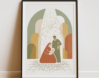 The Word Became Flesh: Modern Abstract John 1 Art Print