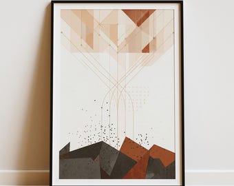 The Word Became Flesh: Modern Abstract John 1 Art Print