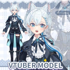 Yuki Base Male VTuber Model | Ready to Use Live2D (Vtube Studio)