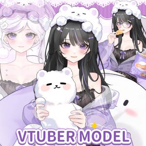 Bear Pajama | Premade Model | Ready to use | Vtube Studio | Live2d Model | Vtuber Design