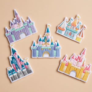 Disney Princess Castle Embroidered Patches, Disneyworld Iron on Patch, Disneyland Patch, Disney Trip Gift, Jacket Backpack Uniform Hat