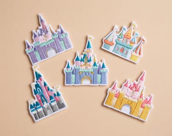 Disney Princess Castle Embroidered Patches, Disneyworld Iron on Patch, Disneyland Patch, Disney Trip Gift, Jacket Backpack Uniform Hat