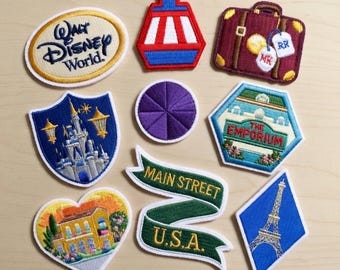Embroidered Walt Disneyworld Main Street Patches, Main Street USA Iron on Patch, Disneyland Patch, Disney Trip Gift, Jacket Backpack Hat