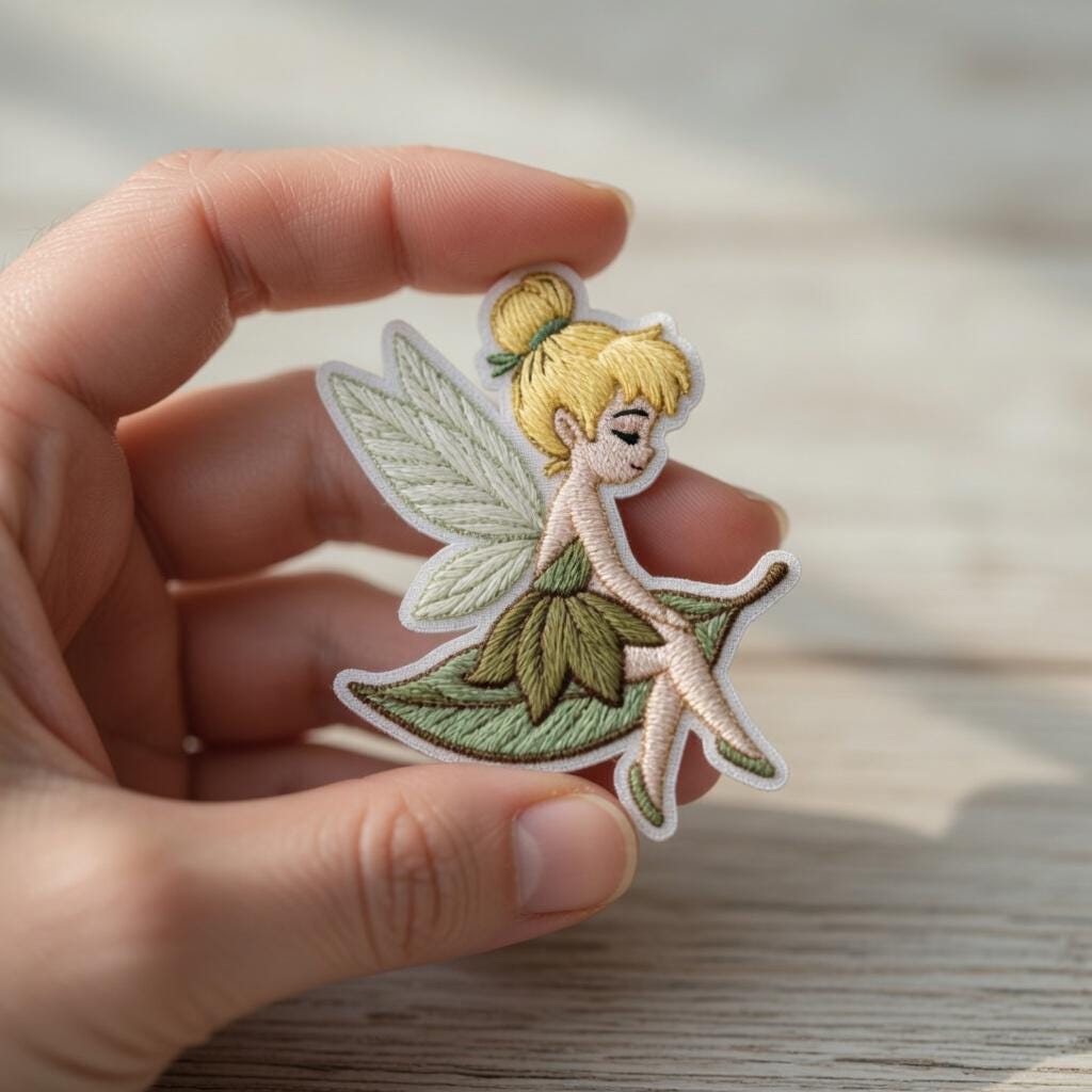 Disney Tinker Bell Embroidered Patches, Neverland Fairy Iron on Patch ...