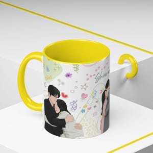 Tazza da caffè con accenti del dramma cinese Shine on Me / Tazza da caffè per fan del dramma cinese / Opera d'arte ispirata al dramma cinese